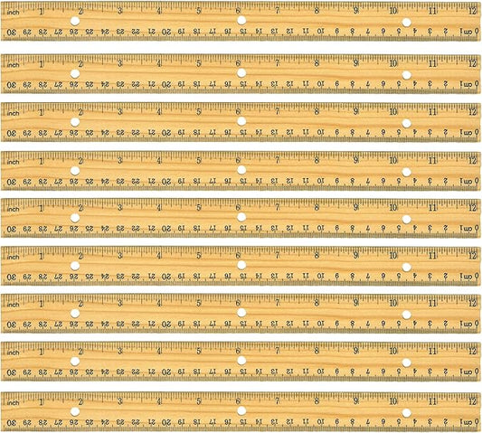 Raymond Geddes Home Office Wooden 12-Inch Ruler (Pack of 24)