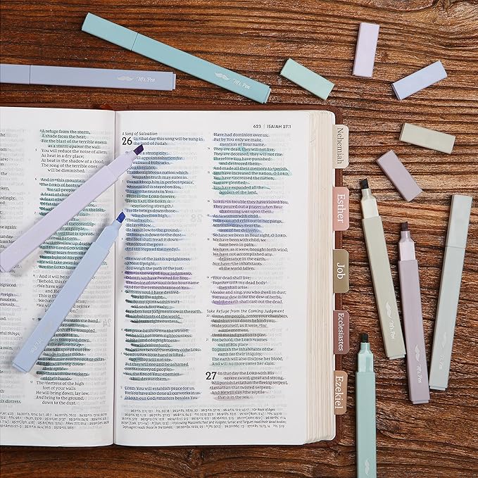 Mr. Pen- Aesthetic Highlighters No Bleed, 8 Pack, Pastel Colors, Chisel Tip, Cute Highlighters Assorted Colors for Journaling, Highlighting, Underlining, Fast Dry, Back to School Supplies