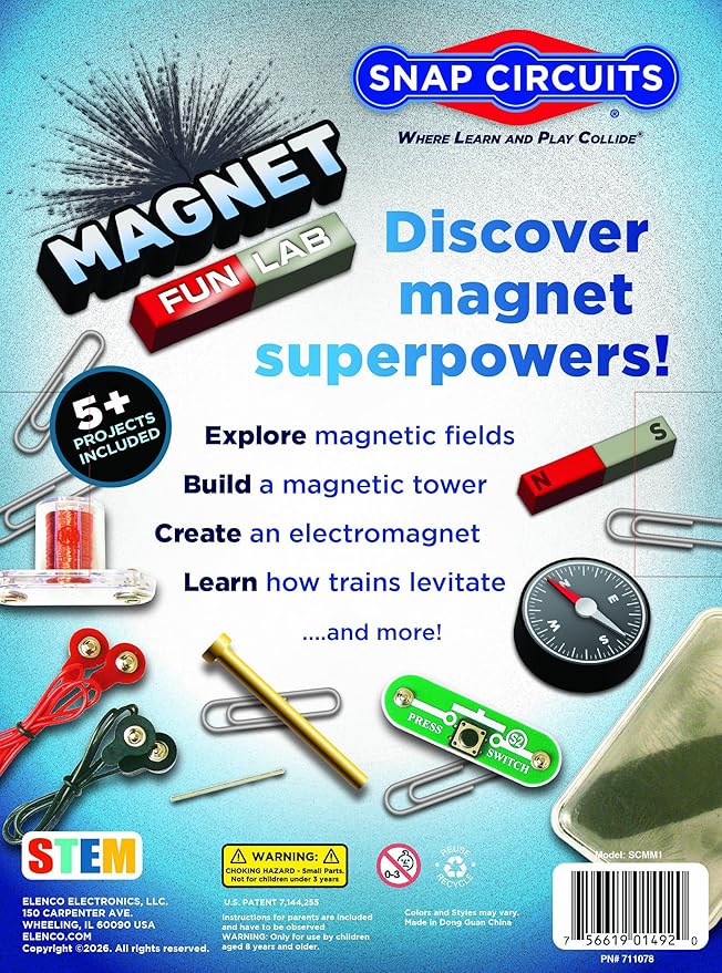 Snap Circuits Magnet Fun Lab | STEM Toy | Boys and Girls Science | 8+ Years