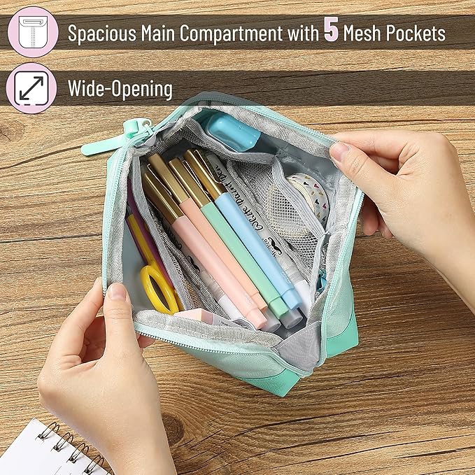 Mr. Pen- Pencil Case, Mint Green, Pencil Pouch, Pencil Bag, Pen Case, Pen Pouch