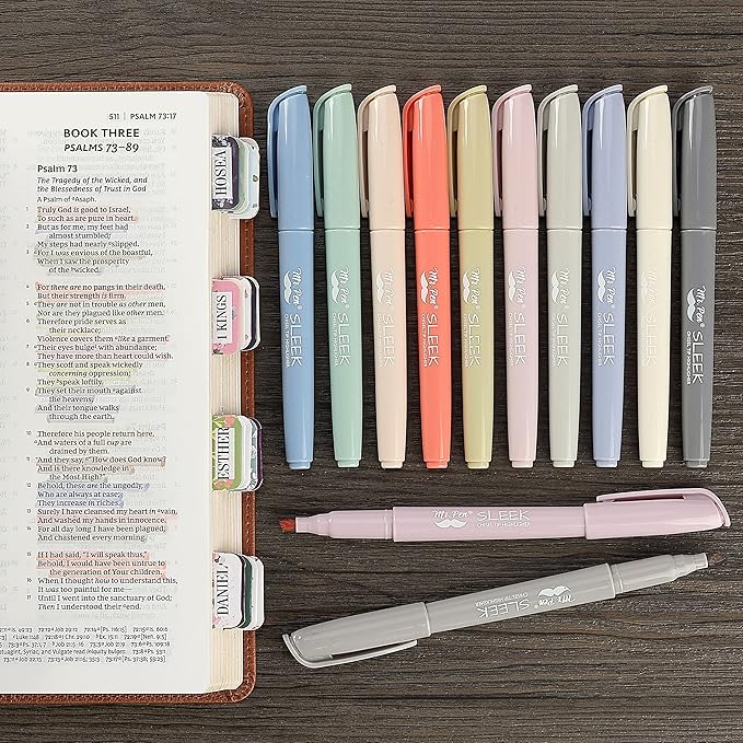 Mr. Pen- Highlighters, 12 Pack, Morandi Colors, Chisel Tip, Quick-Dry, Smear-Resistant, Odorless Highlighters for School, Office & Journaling